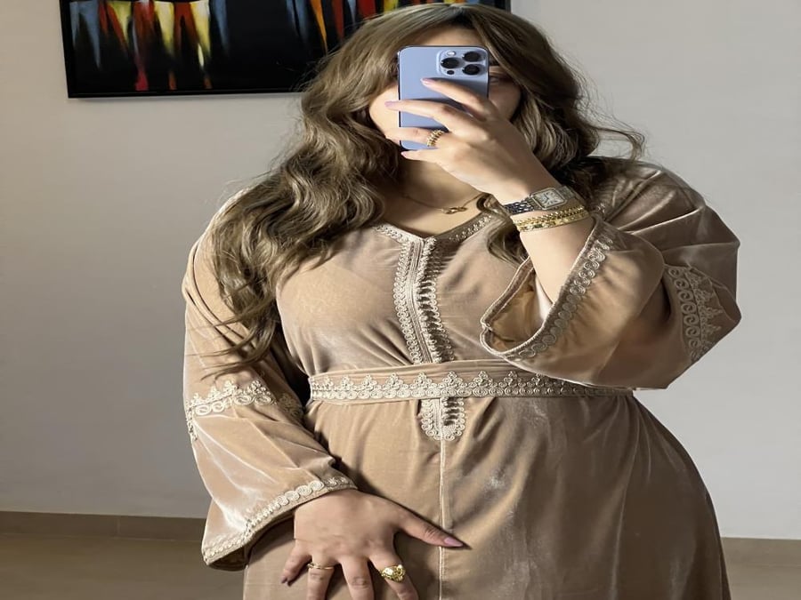Soft velvet caftan