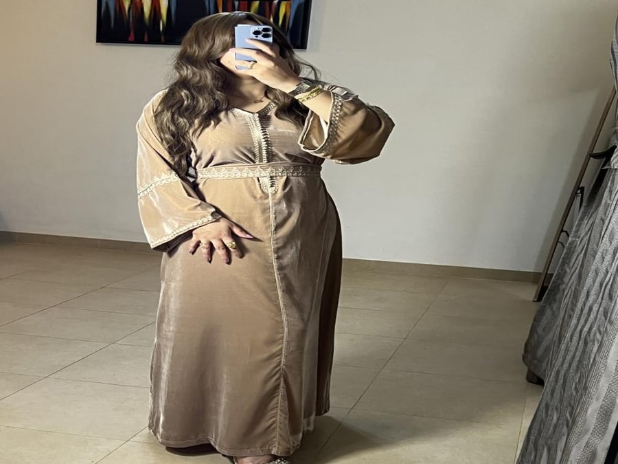 Soft velvet caftan