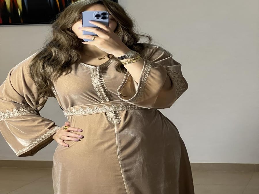 Soft velvet caftan