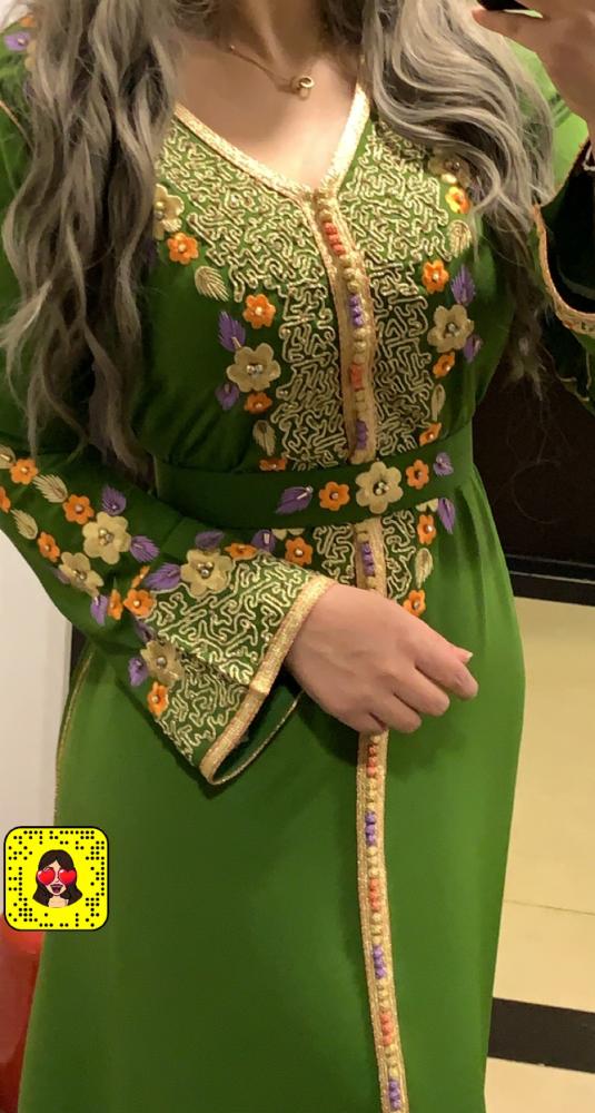 قفطان رؤى اخضر ملكي
