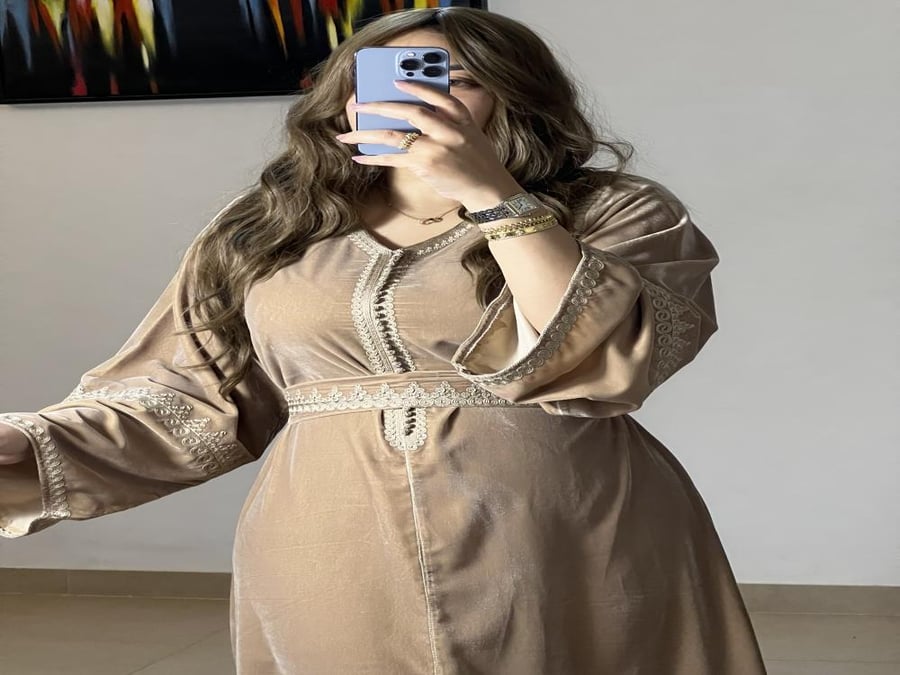 Soft velvet caftan