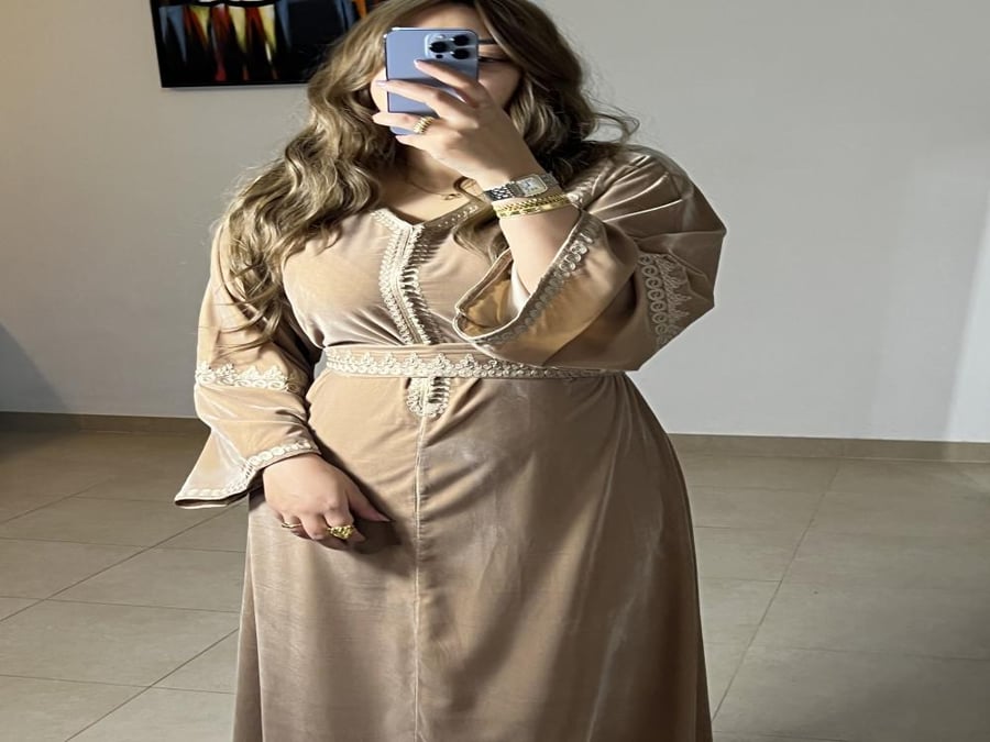 Soft velvet caftan