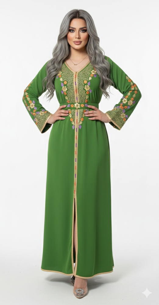 قفطان رؤى اخضر ملكي