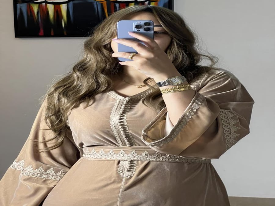 Soft velvet caftan