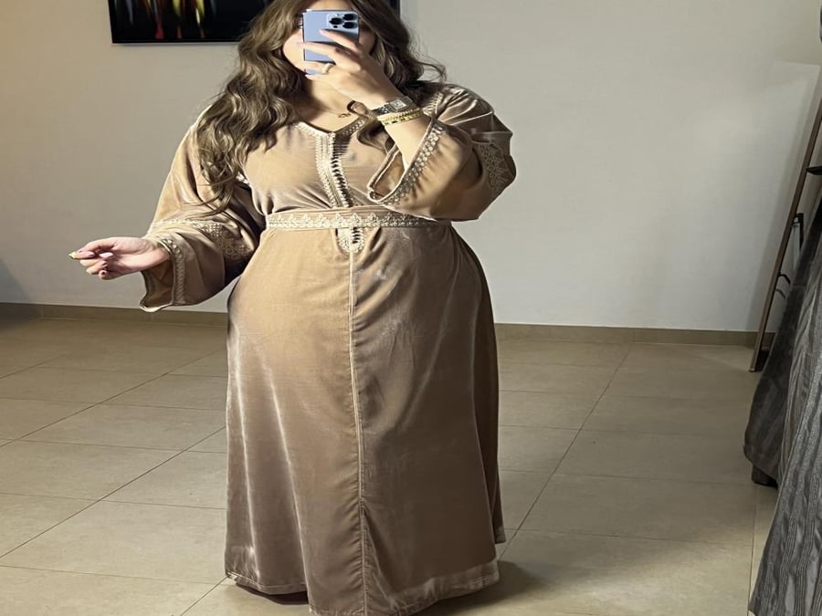 Soft velvet caftan