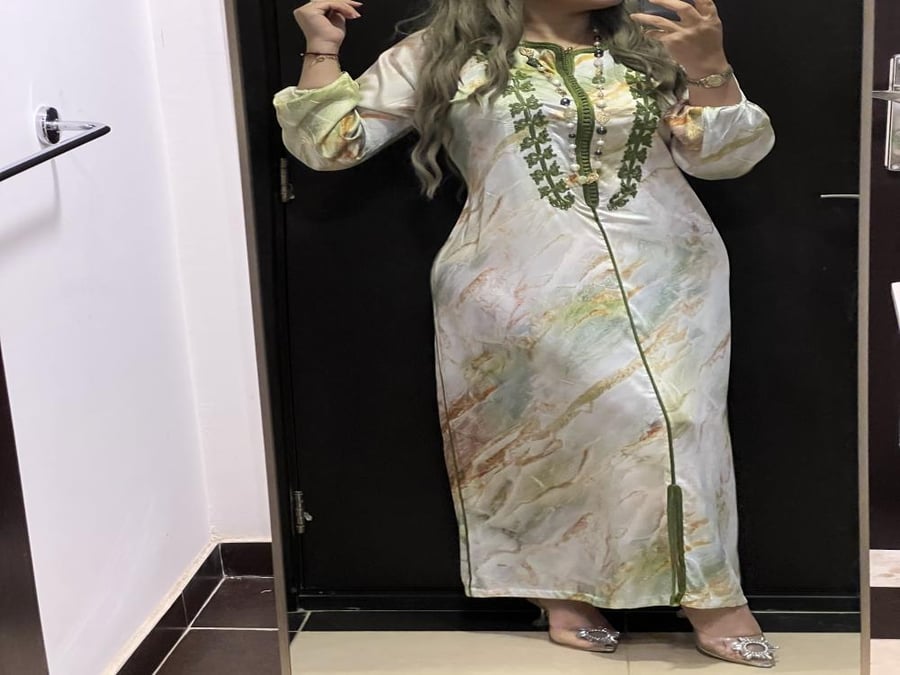 قفطان حرير مشجر