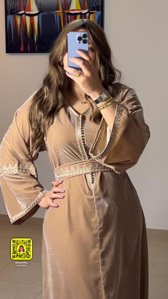 Soft velvet caftan