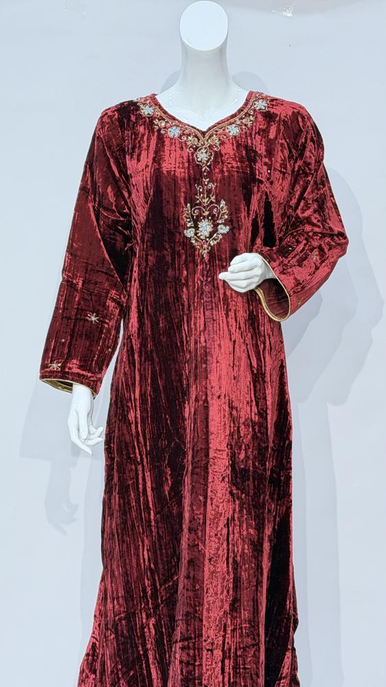 جلابية مخمل Z2041