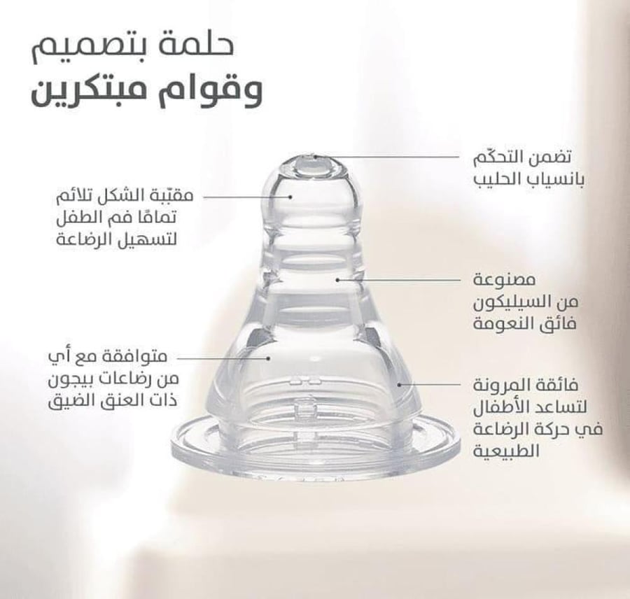 بيجون رضاعه 50 مل بلاستيك بغطاء شفاف