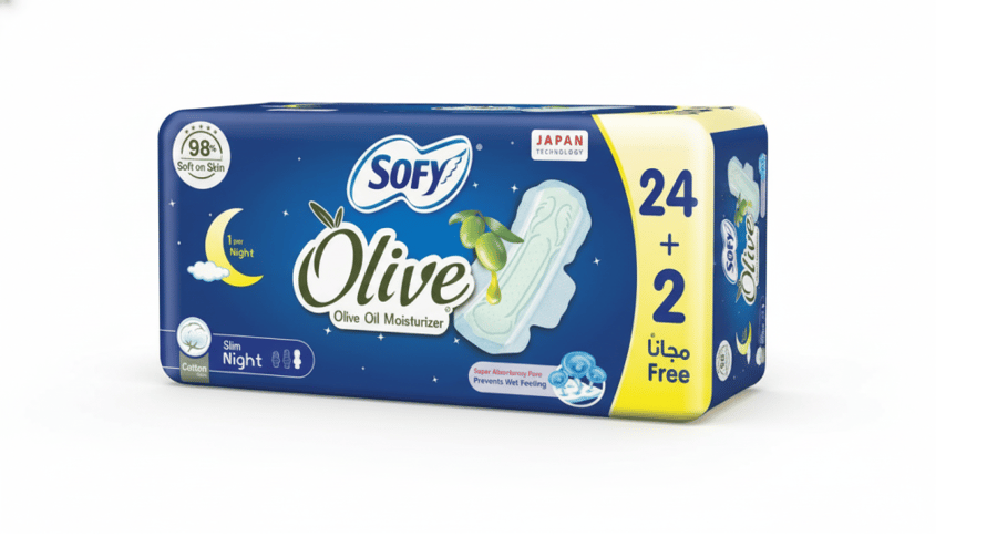 سوفى فوط صحية بزيت الزيتون24+2