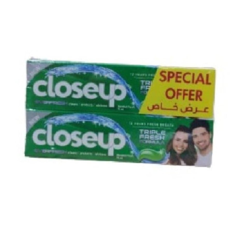 كلوس اب معجون اسنان ديب اكشن 75 مل * 2 اخضر (عرض خاص)