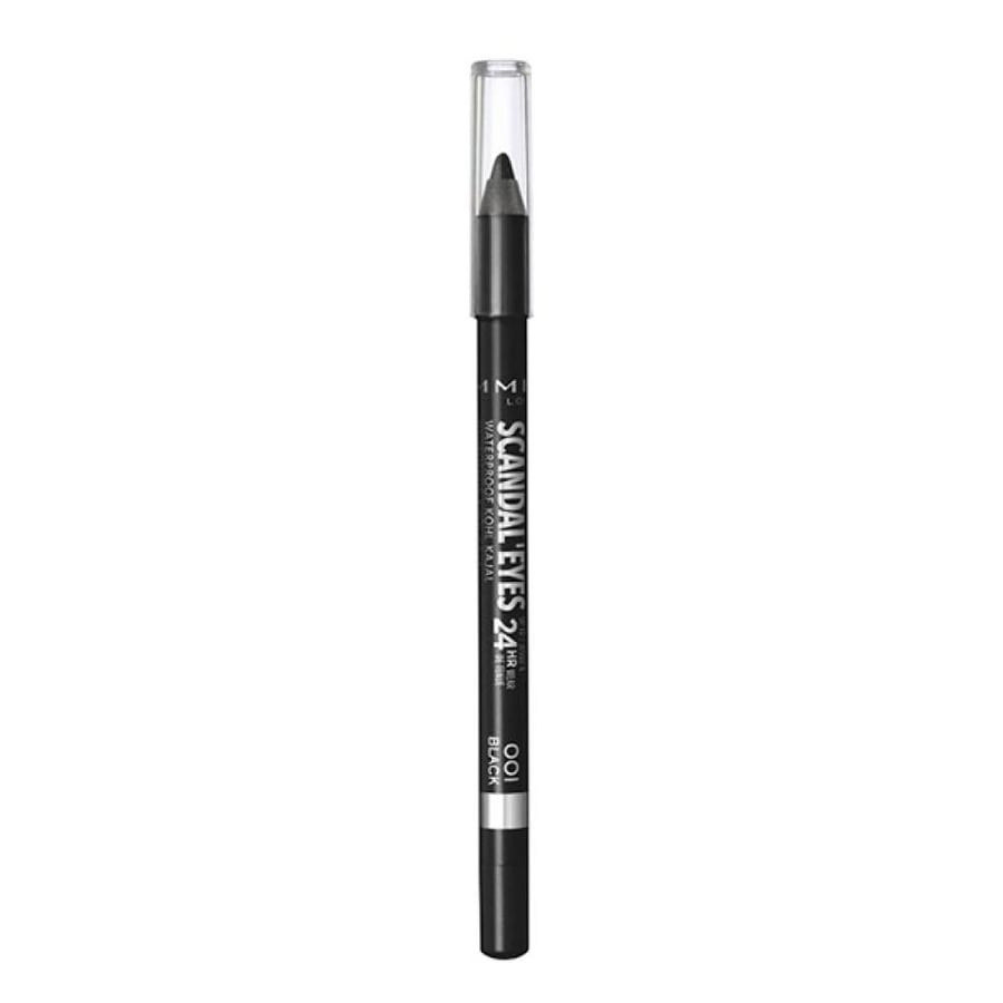 ريميل لندن قلم تحديد العيون سكاندل آيز مقاوم للماء – أسود (Rimmel Scandal'Eyes Waterproof Kohl Kajal Black)