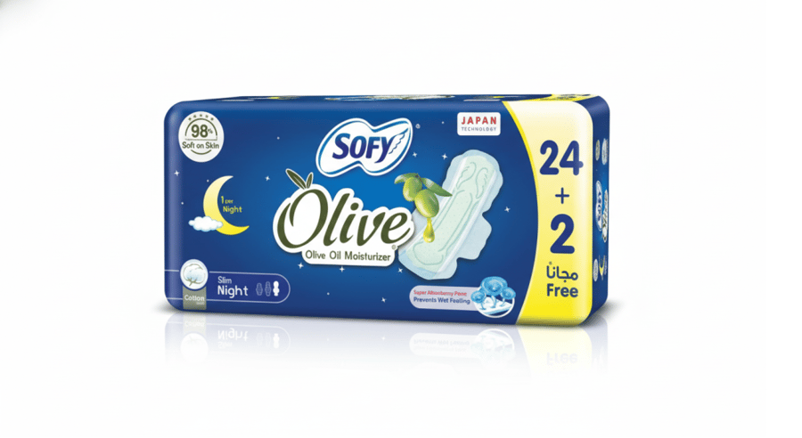 سوفى فوط صحية بزيت الزيتون24+2
