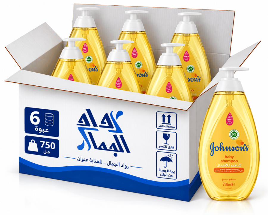 جونسون - شامبو اطفال لا دموع بعد اليوم كرتون 6 عبواة * 750 مل