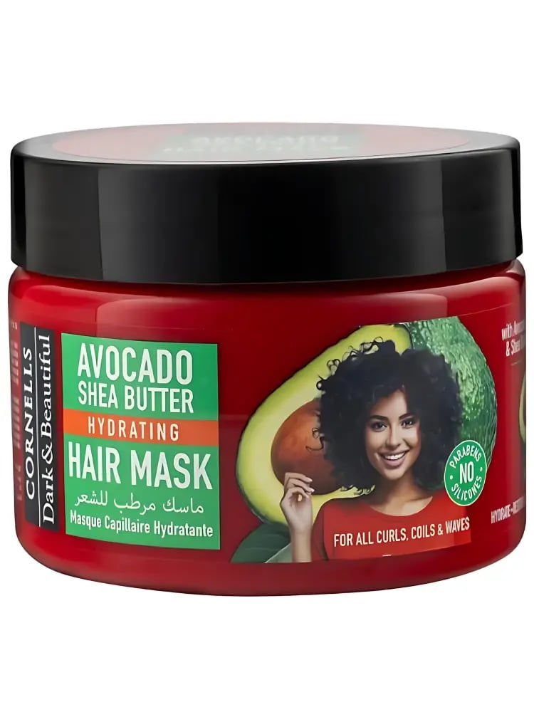 Moisturizing hair mask with avocado extract and shea butter from Cornels, 325 grams