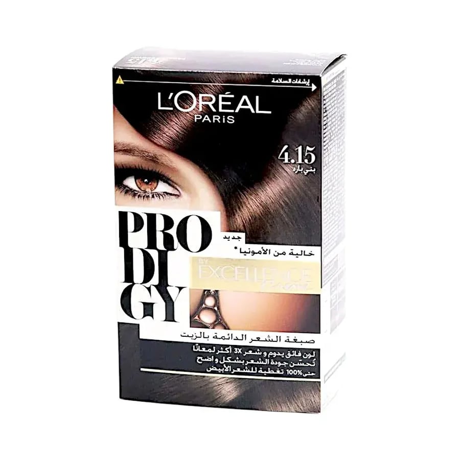 L'Oréal Paris Prodigy permanent hair dye with oil - Cool Brown 4.15