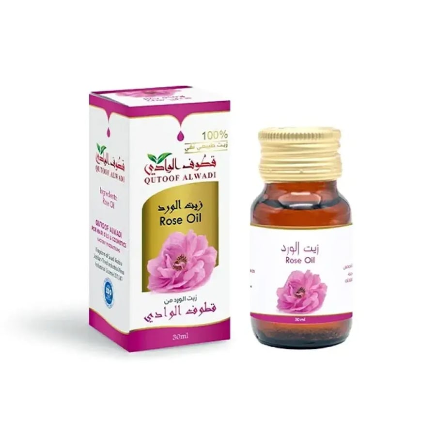 زيت الورد المركز الطبيعي 100%من قطوف الوادي 30مل