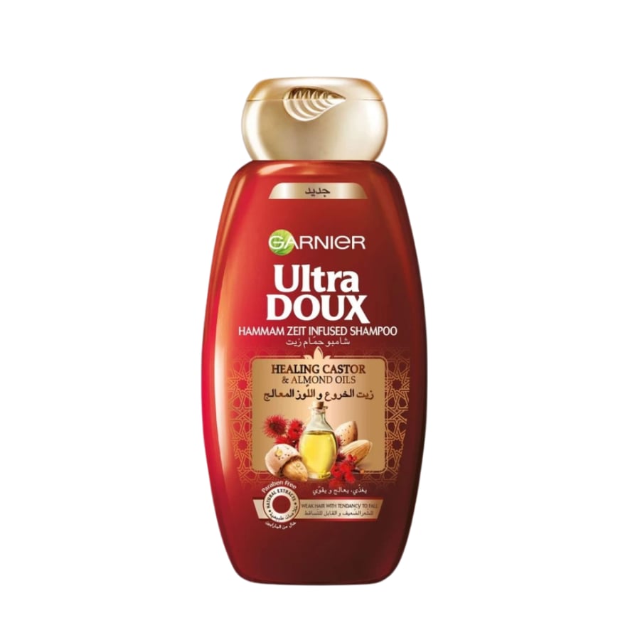 Garnier shampoo with castor oil and aloe