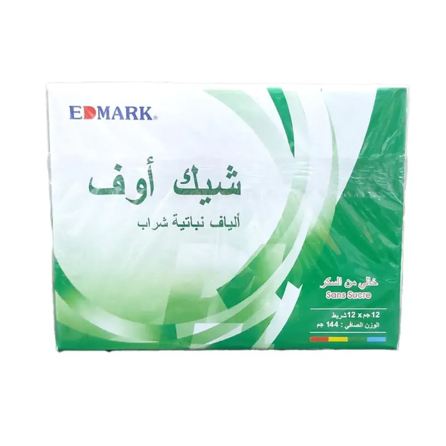 إدمارك شيك اوف مشروب الألياف النباتية للتخلص من الامساك وعلاج القولون خالي من السكر 12جم ×12 كيس