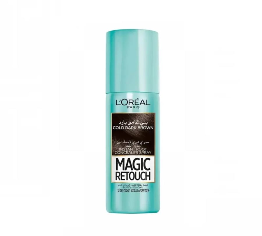 L'Oréal Paris spray instant to hide hair roots color dark brown cool - 75 ml