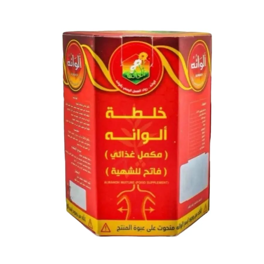خلطة الوانه مكمل غذائي وفاتح للشهية من الوانة للعسل اليمني 500جم