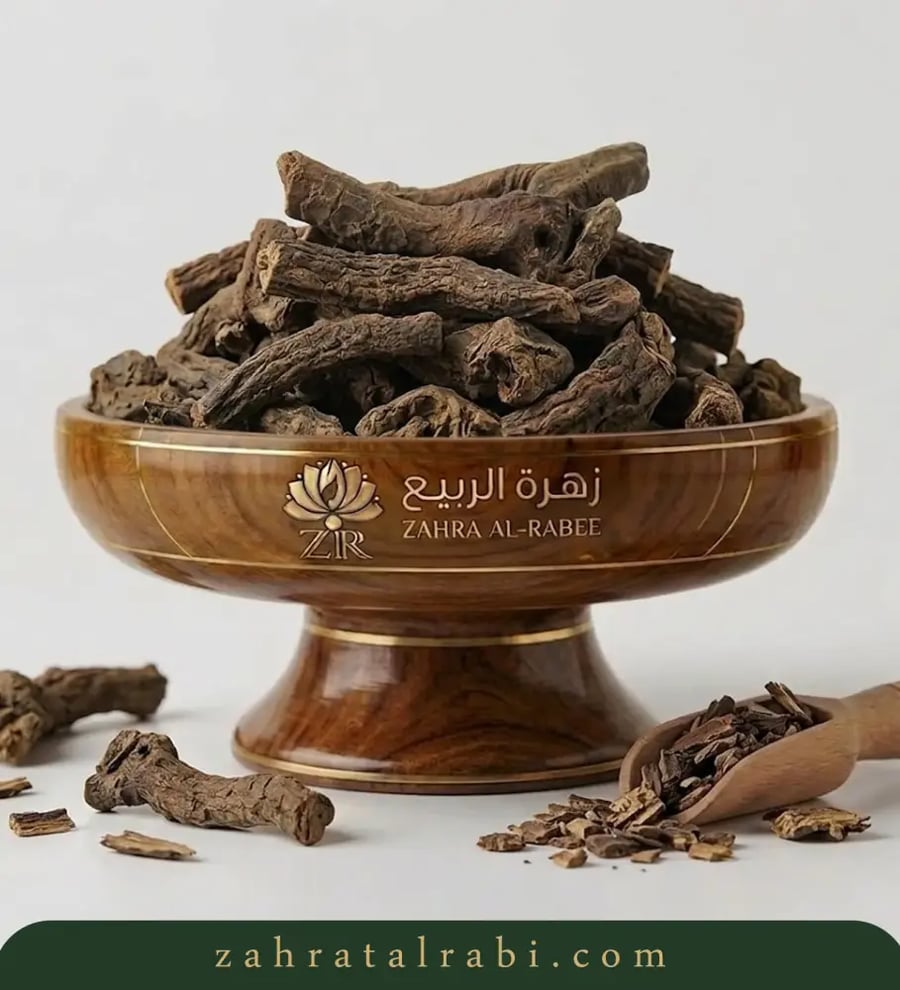 عشبة الراوند المجففة عيدان