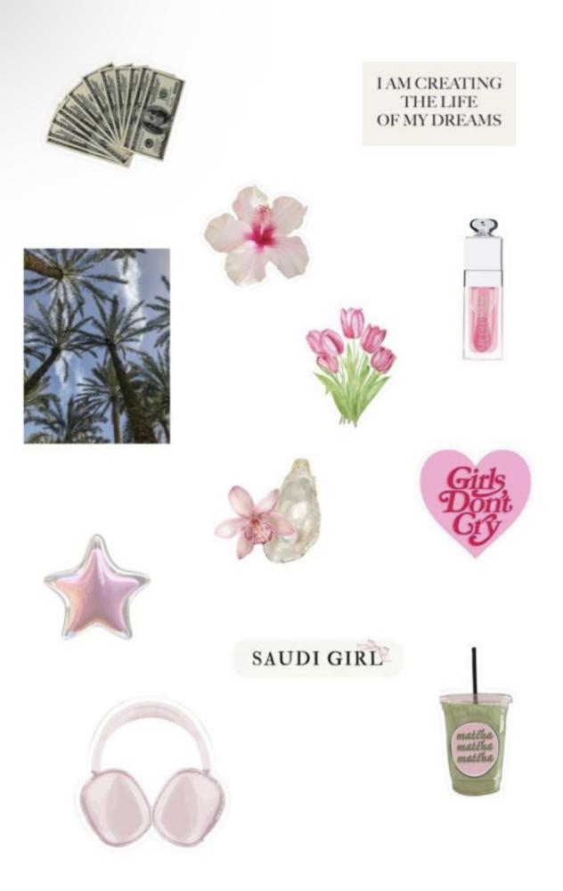 Saudi Girl 3d stickers