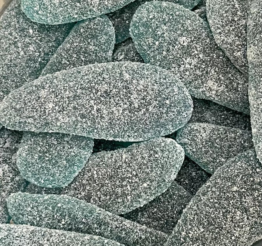 Lemon jelly candy with blueberry flavor - 33 grams