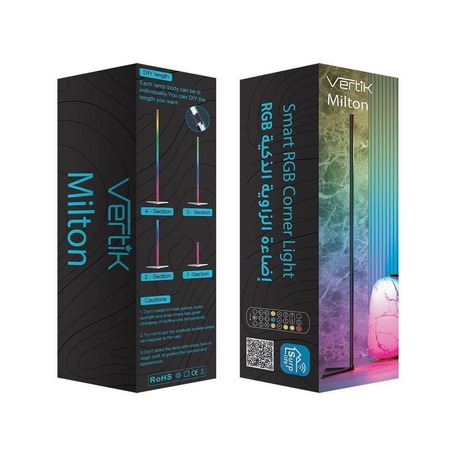 اضاءة زاوية ذكية VERTIK Milton Smart RGB Corner Light
