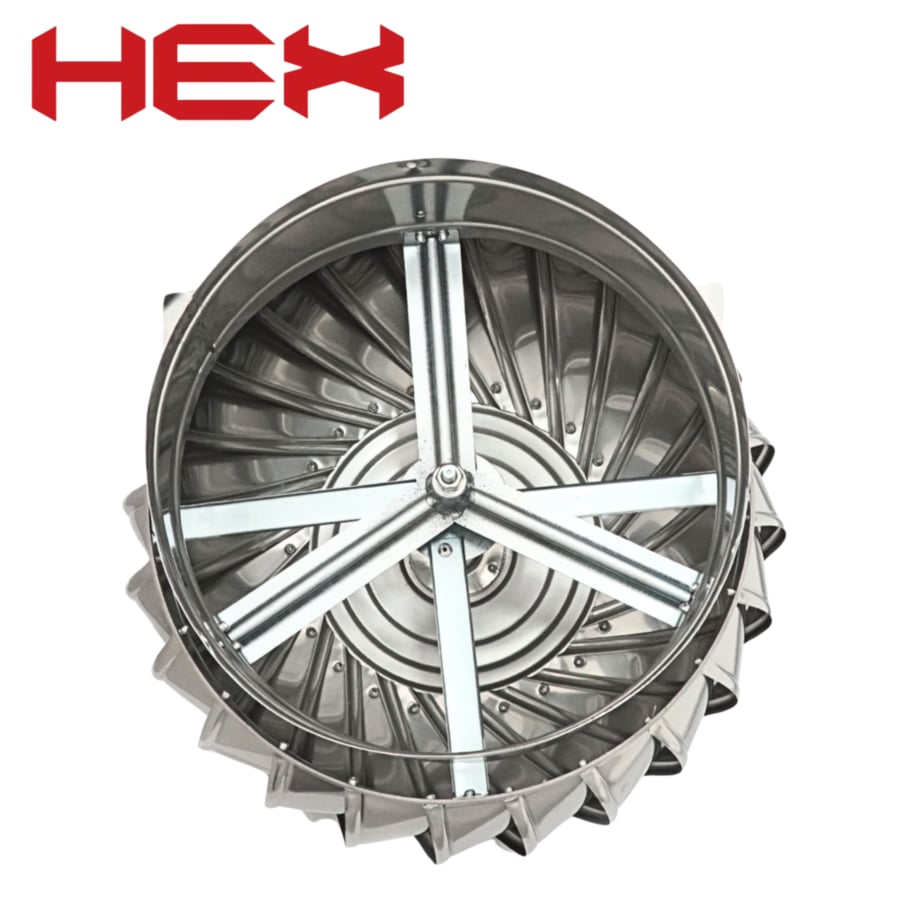 مروحة شفط مشبات ومناور بدون كهرباء مع غالق ماركة HEX