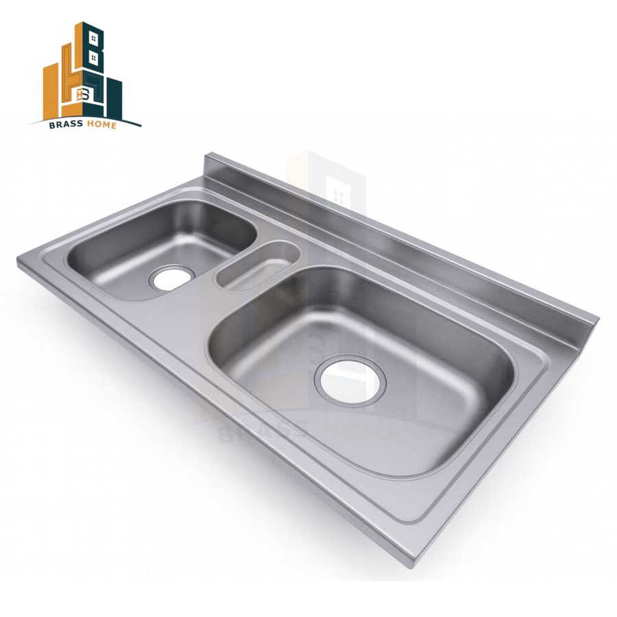 مجلى 3 احواض ستانليس ستيل  120*60 ESD