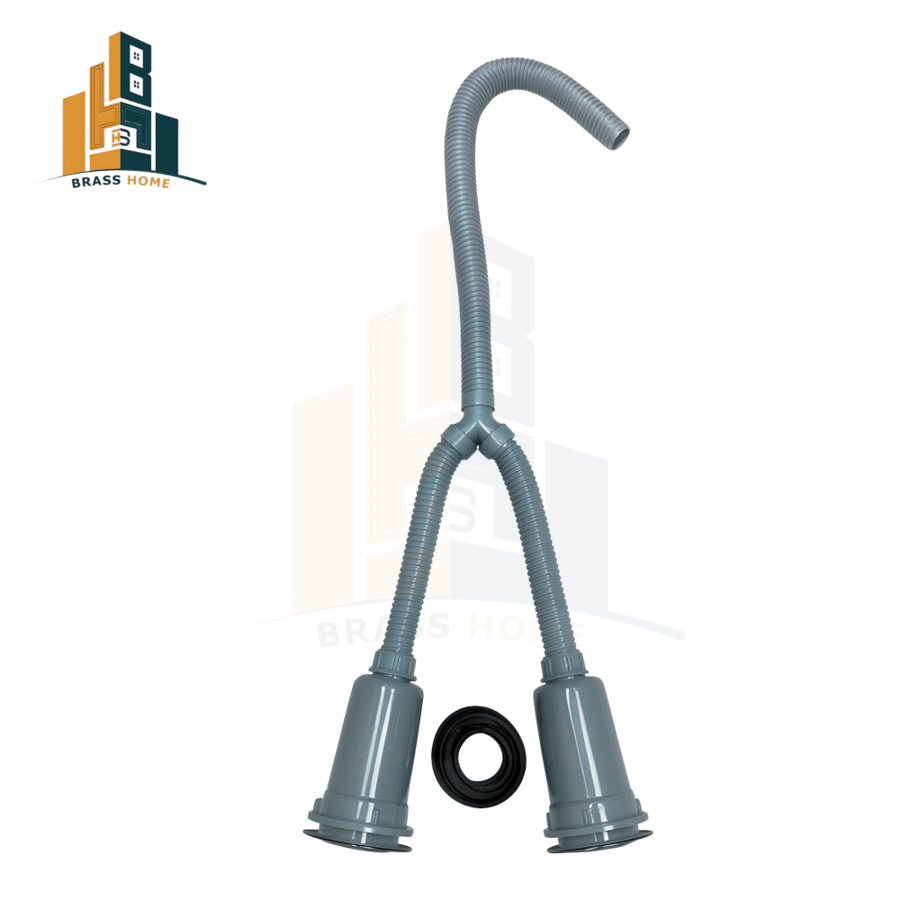 مجلى حوضين ستانليس ستيل مع هراب 3*6 ESD