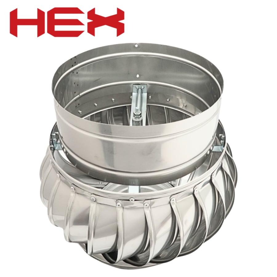 مروحة شفط مشبات ومناور بدون كهرباء مع غالق ماركة HEX