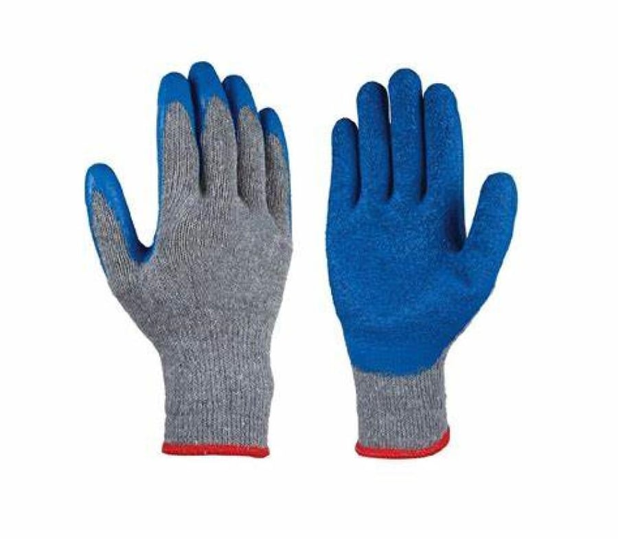Blue gloves