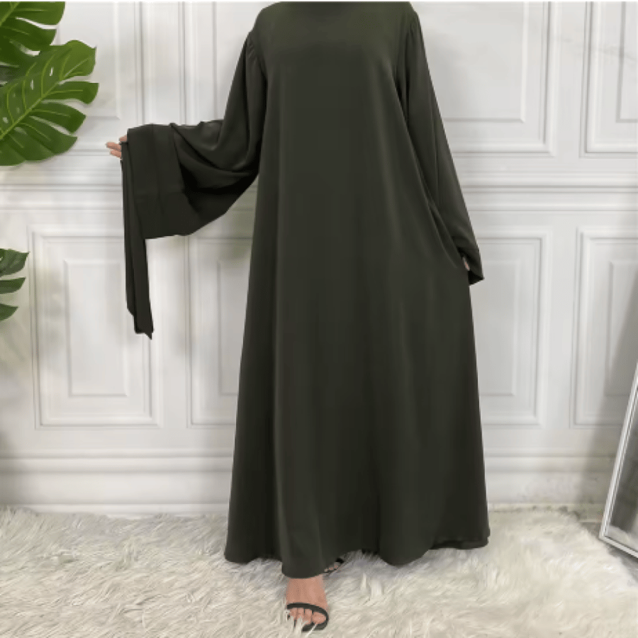 عباية متواضعة رمضان Musulman De Mode ماكسي رداء تركيا قفطان ملابس إسلامية مسلمة للنساء فستان حجاب قفطان فيستدوس