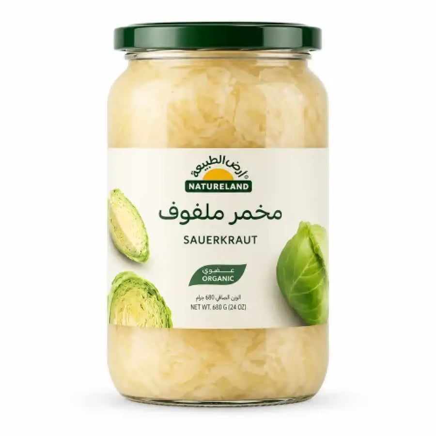 مخمر ملفوف عضوي 680 جم أرض الطبيعة