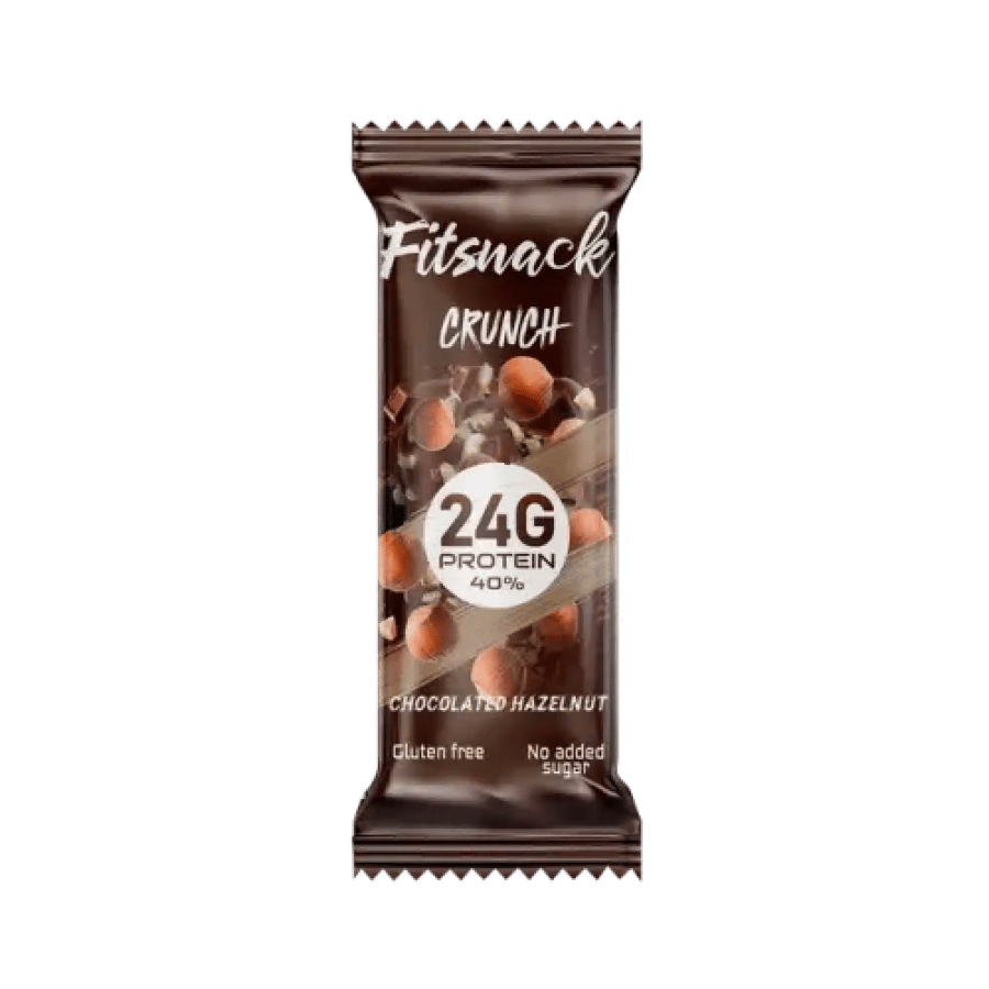 Chocolate and Hazelnut Crunchy Protein Bar 60g Fit Snack