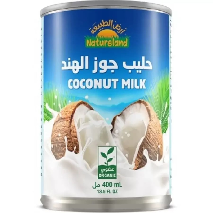 حليب جوز الهند العضوي 400 مل أرض الطبيعة