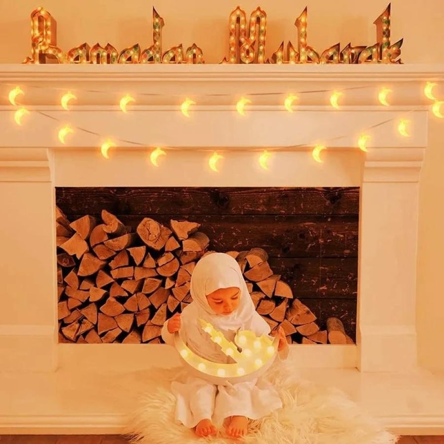 أضواء ليد "عيد مبارك" - ديكور رمضان والمناسبات