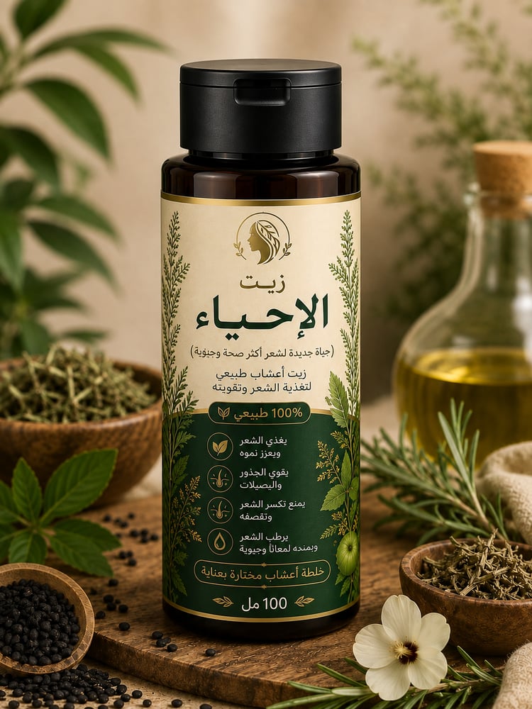 زيت إحياء الشعر (زيت سر الشعر)ضمان ذهبي