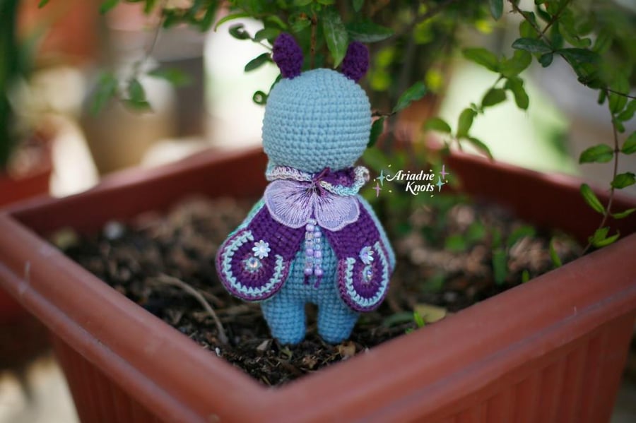 Mothi the blue moth