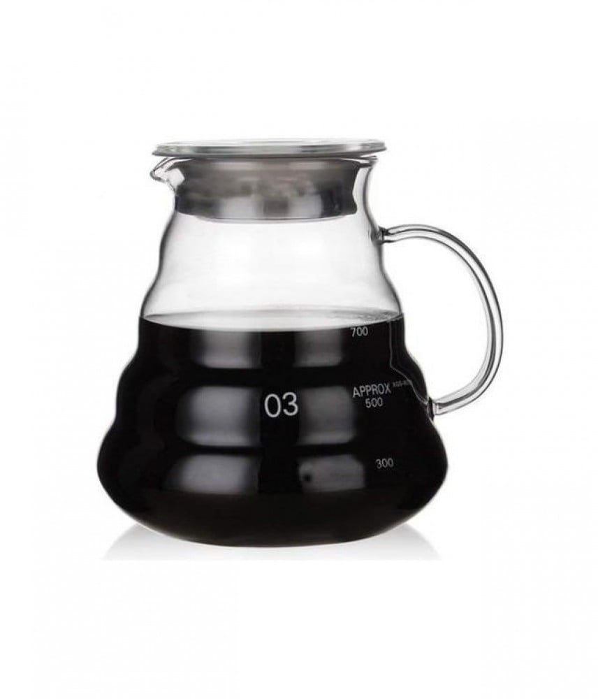 سيرفر V60 زجاج 800 مل - مقاس 03 | V60 Coffee Server 800ml