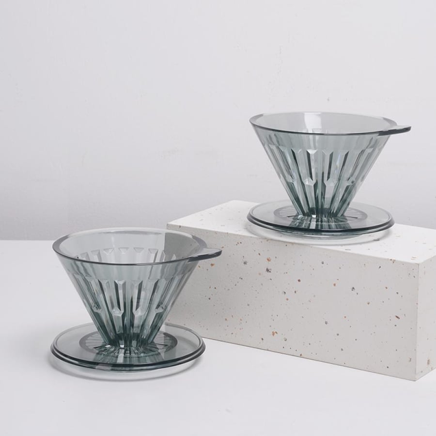 قمع V60 كرستال تايمور اسود - 01 & 02 | Timemore Crystal Eye Dripper