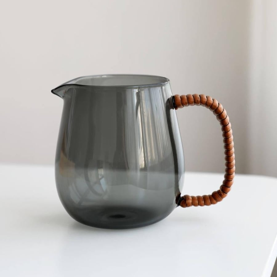 سيرفر زجاجي - شفاف & اسود | Glass server VERO 350 - 550 ml