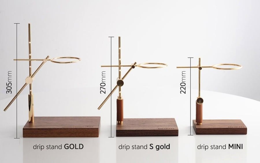 طقم التحضير من هولز كلوتز ذهبي | HOLZKLOTZ dripstand S Gold