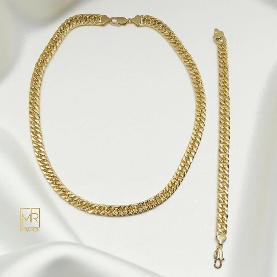 طقم سيرين - مطلي بالذهب عيار 18K