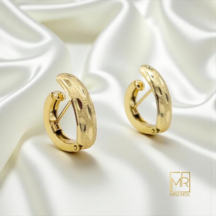 حلق لمار - مطلي بالذهب عيار 18k