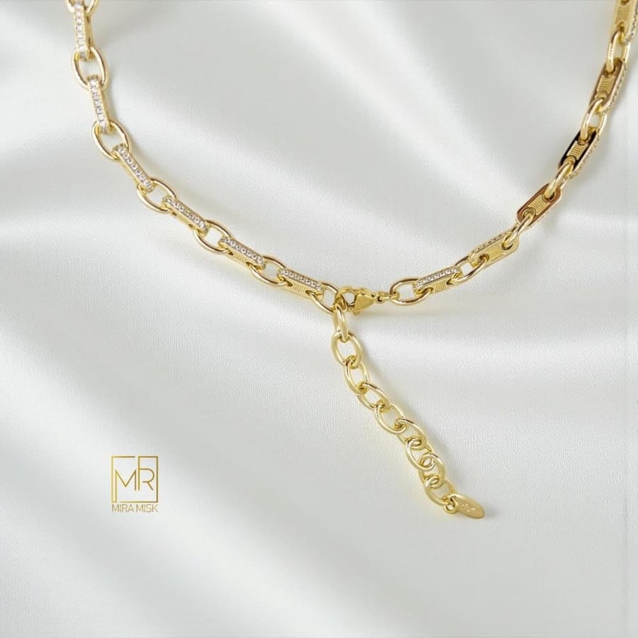 طقم لينا - مطلي بالذهب عيار 18K