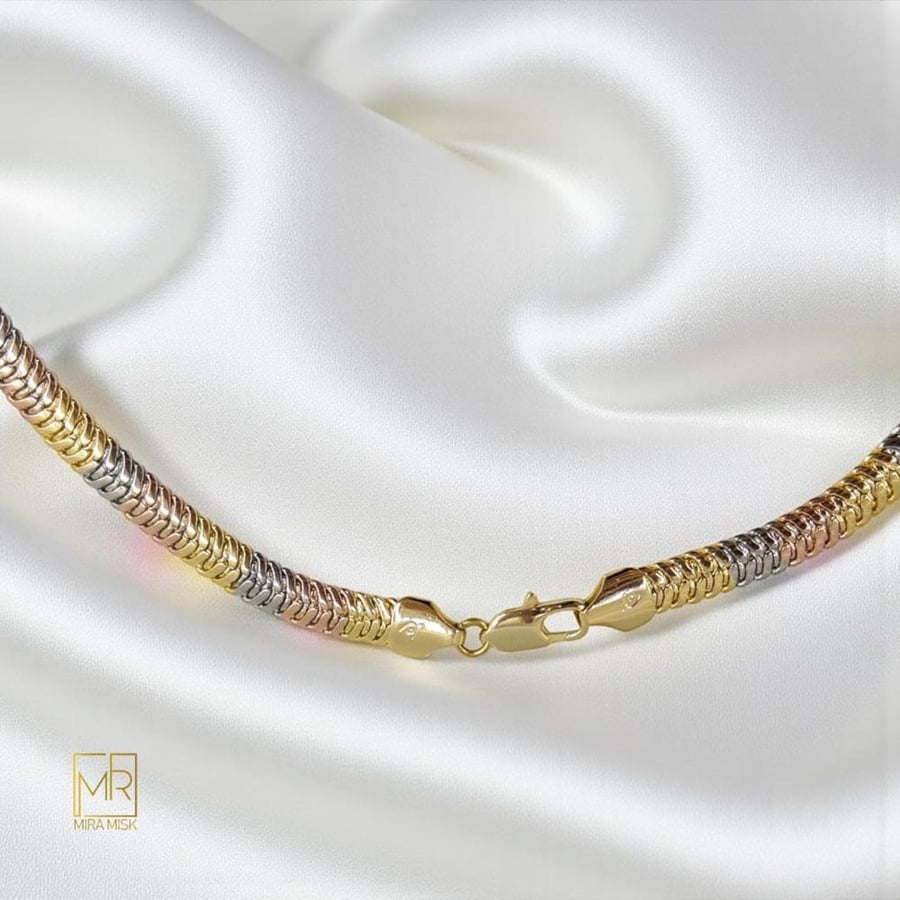 سلسال سحر - مطلي بالذهب عيار 18k