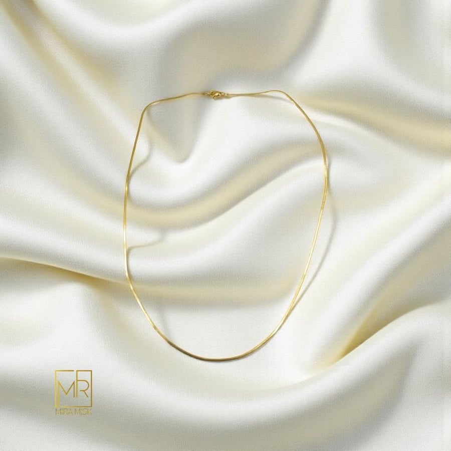 سلسال نسيم - مطلي بالذهب عيار 18k